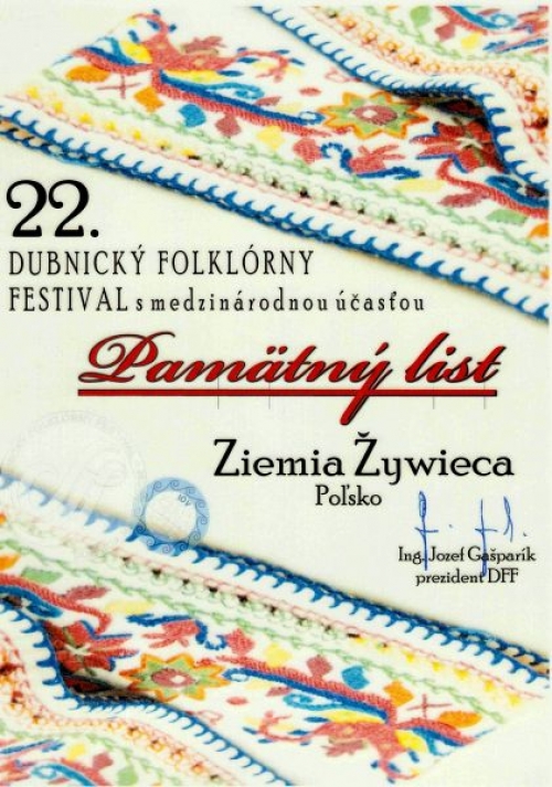 Międzynarodowy Festiwal Folklorystyczny w Dubnicy nad Wagiem/Słowacja